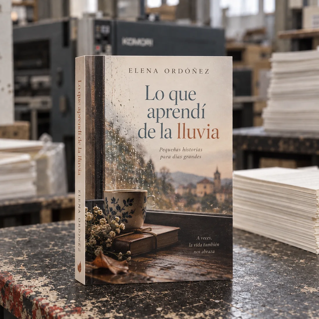 Ejemplo de libro de memorias impreso en pasta blanda