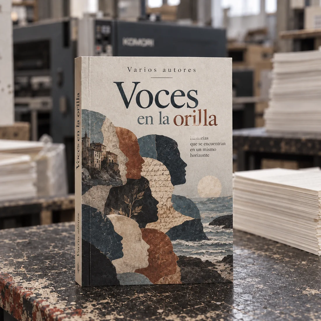 Ejemplo de antología impresa en pasta blanda