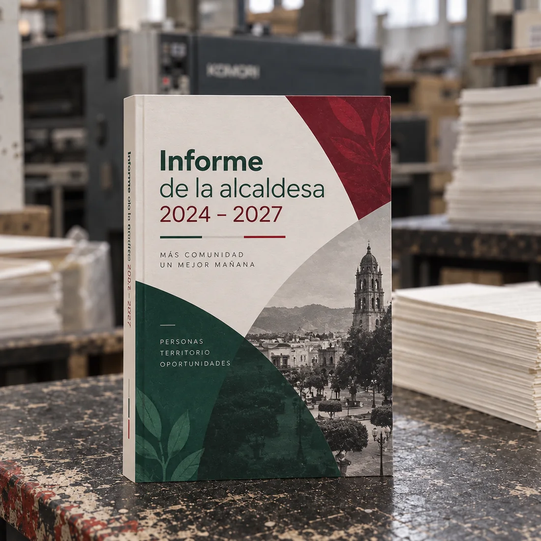 Ejemplo de publicación institucional impresa