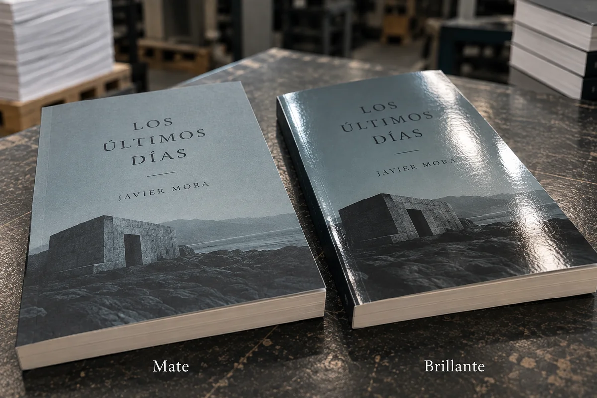 Comparación de laminado mate y brillante